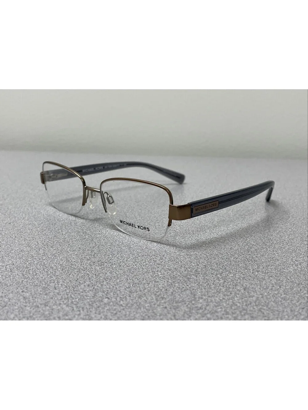Michael Kors Mitzi IV MK 7008 1081 Brown Blue Half Eyeglasses Frames 53[]17-135